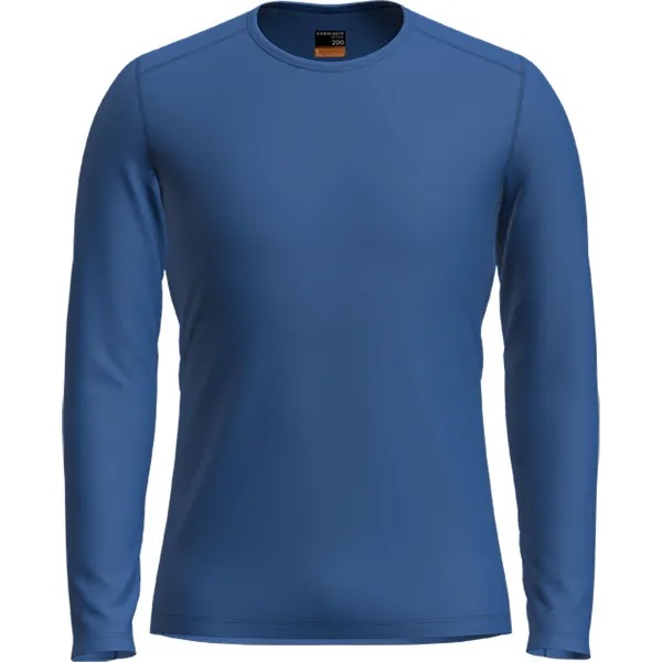 Майка icebreaker Longsleeve 200 Oasis Crewe, цвет Azurblau