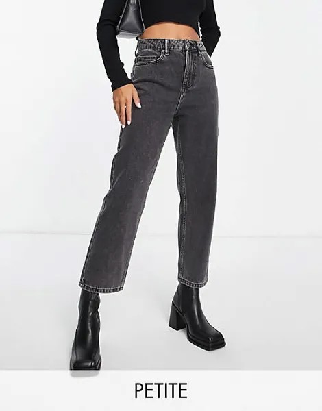 Черные прямые джинсы Miss Selfridge Petite