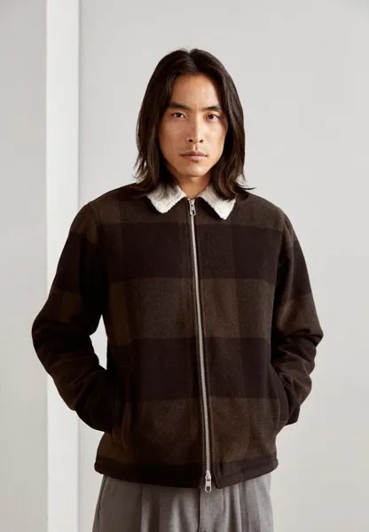 Куртка межсезонная Padded Overshirt REVOLUTION, цвет darkbrown