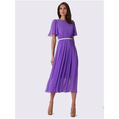 Платье Арт-Деко, размер 42, фиолетовый