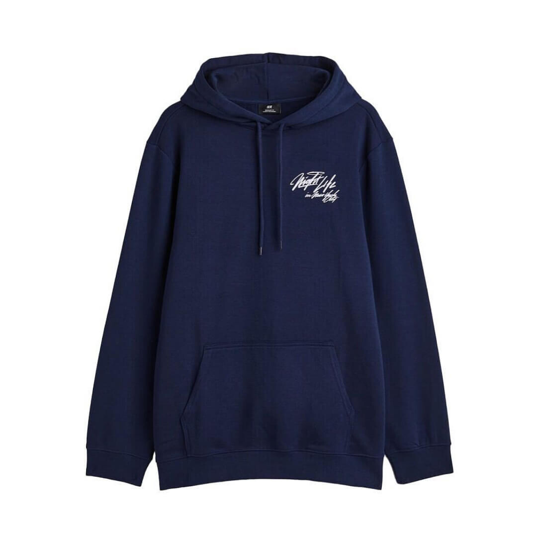 Толстовка H&M Regular Fit, морской синий