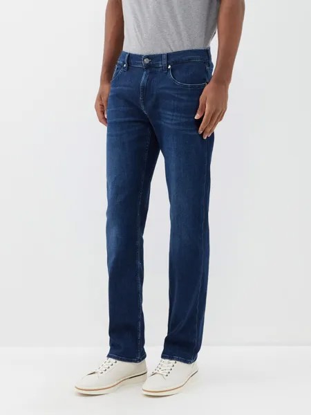 Стандартные джинсы узкого кроя 7 For All Mankind, синий