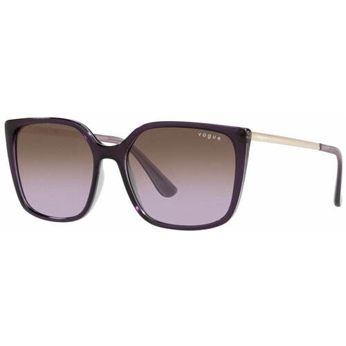 Солнцезащитные очки Vogue eyewear, квадратные, оправа: пластик, для женщин, фиолетовый