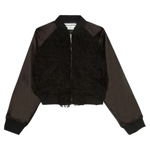 Бомбер Comme des Garçons Girl Embroidery Satin Bomber, черный
