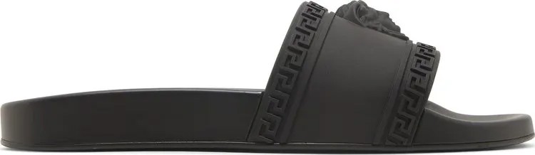 Сандалии Versace Palazzo Medusa Pool Slide Black, черный