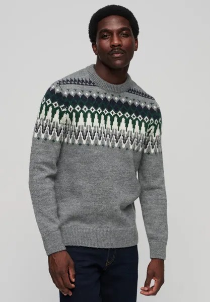 Джемпер FAIRISLE CREW Superdry, серый