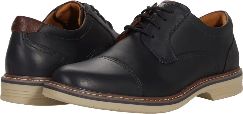 Оксфорды Norwalk Cap Toe Oxford Florsheim, цвет Black Crazy Horse