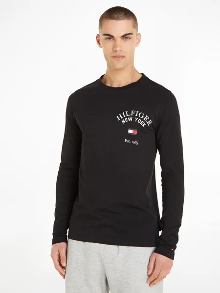 Лонгслив Tommy Hilfiger, черный