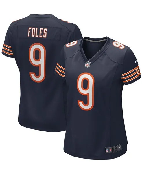 Женская темно-синяя майка Nick Foles Chicago Bears Game Nike, темно-синий