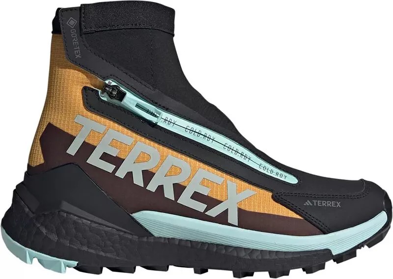 Женские водонепроницаемые походные ботинки Adidas Terrex Free Hiker 2 COLD.RDY, желтый/серебристый