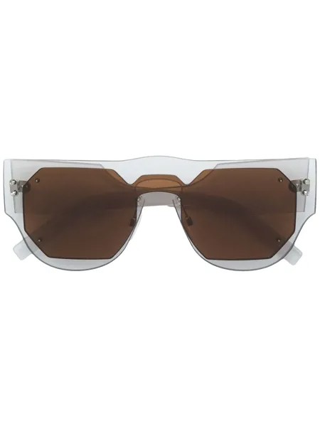Marni Eyewear массивные солнцезащитные очки с затемненными линзами