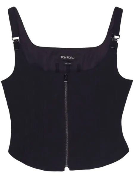 TOM FORD топ-корсет на молнии, черный