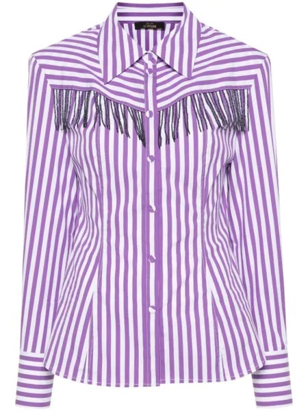 TWINSET декорированная рубашка, фиолетовый