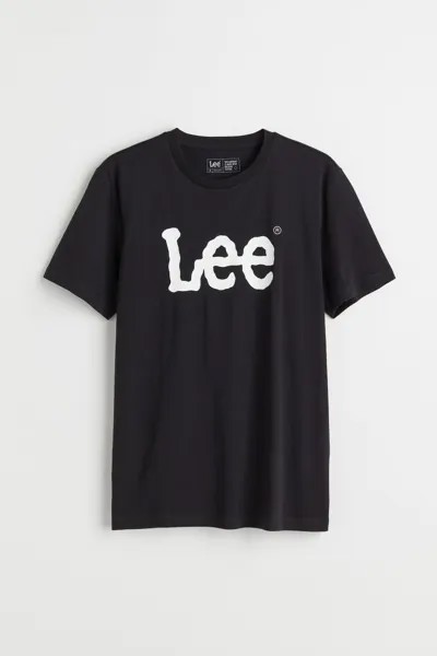 Футболка с логотипом Lee, черный