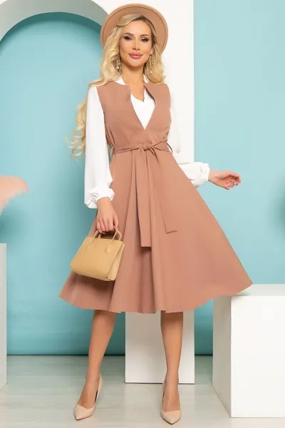 Сарафан женский LT Collection Будь неотразима розовый 50 RU