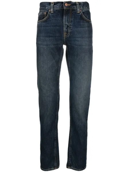 Nudie Jeans джинсы скинни Gritty Jackson, синий