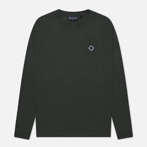 Мужской лонгслив MA.Strum Icon Embroidered ID оливковый, Размер S