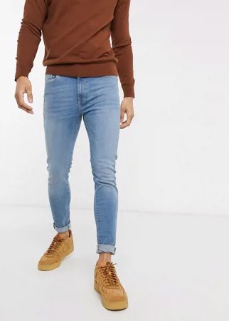Голубые джинсы скинни New Look-Синий