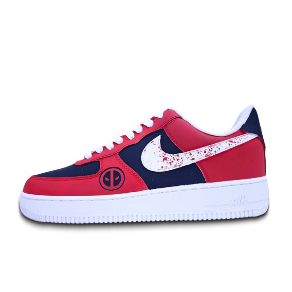 Кроссовки Nike Air Force 1 Skateboarding Shoes Unisex Low-top White/Black/Red, красный