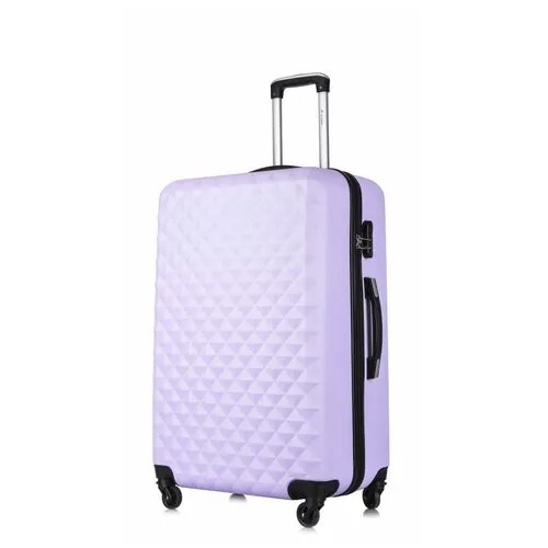 Чемодан L'case Ch0653, 115 л, размер L, фиолетовый