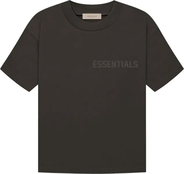 Футболка Fear of God Essentials Short-Sleeve Tee 'Off Black', черный