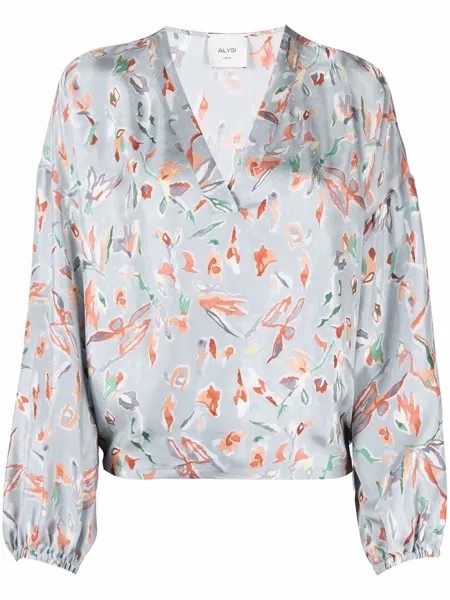 Alysi шелковая блузка с цветочным принтом