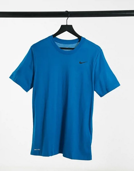 Синяя футболка Nike Training Dry-Синий