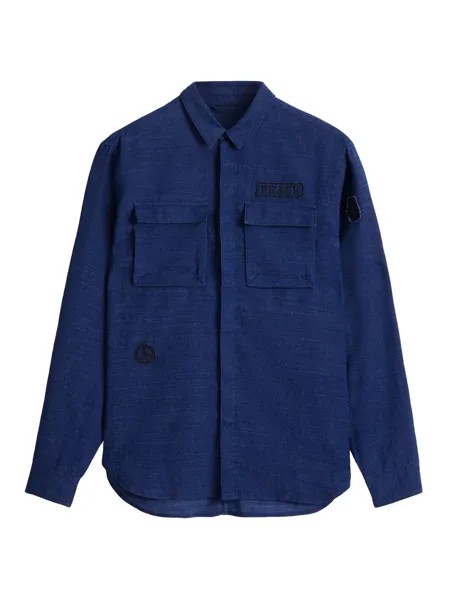 Льняная рубашка Freddy John Varvatos, синий