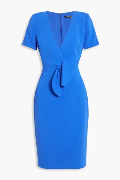 Платье из крепа с завязками BADGLEY MISCHKA, синий