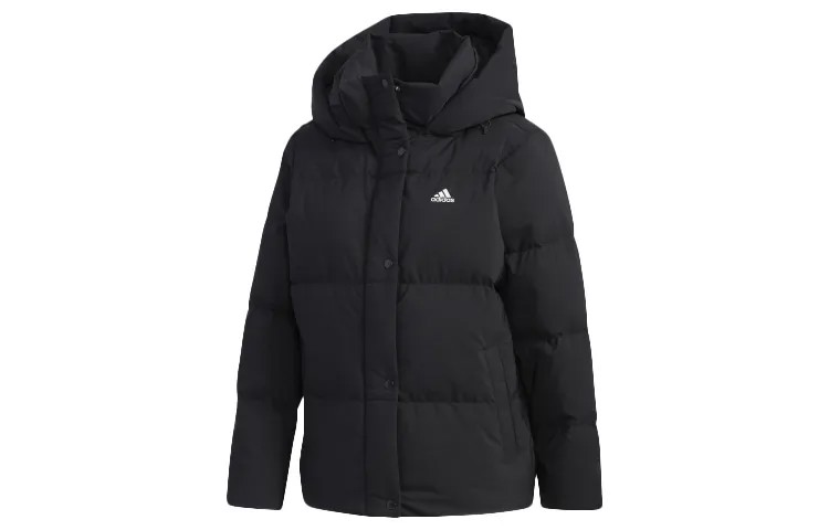 Пуховик женский черный Adidas