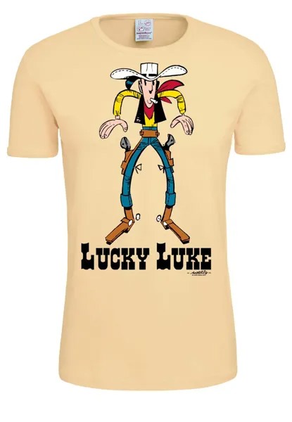 Футболка Logoshirt LUCKY LUKE SHOWDOWN, бежевый