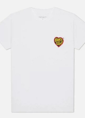 Женская футболка Carhartt WIP W S/S Hartt Of Soul, цвет белый, размер XS
