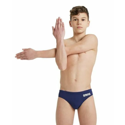 Плавки arena Team Swim Briefs Solid, размер 12-13Y, темно-синий