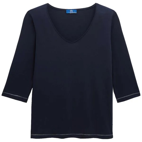 Футболка Tbs Maudetee 3/4 Sleeve Round Neck, синий