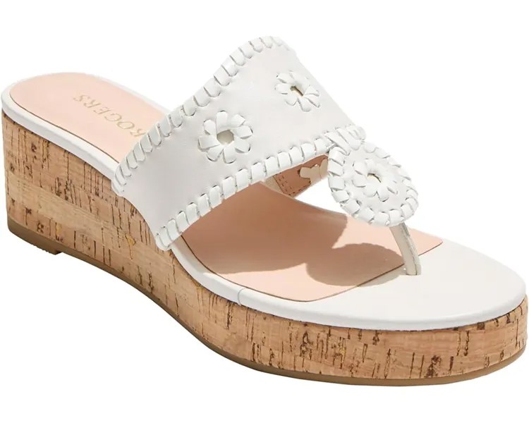 Туфли Jack Rogers Jacks Mid Wedge Cork - Leather, белый