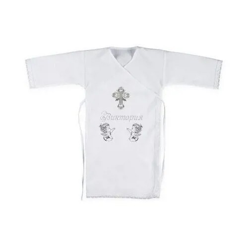 Крестильная рубашка  Тутси, размер 56, белый