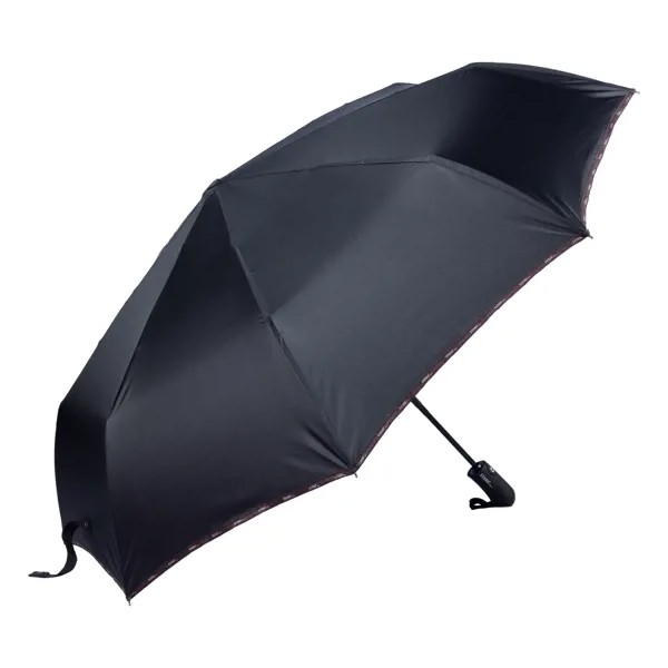 Зонт складной мужской автоматический FERRE MILANO 3016-OC, черный, коричневый