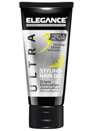 Elegance гель очень сильной фиксации Triple Action Gel Yellow, 150 мл