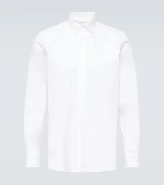 Рубашка из хлопкового поплина Valentino, белый