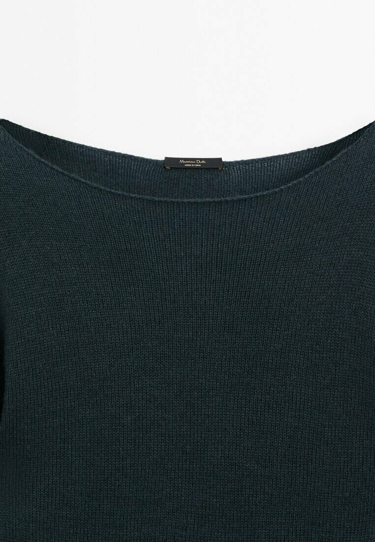 Джемпер FELT TEXTURE  Massimo Dutti, бирюзовый