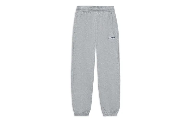 Li Ning ПОДКЛАДКА Мужские трикотажные спортивные штаны, Хизер Грей