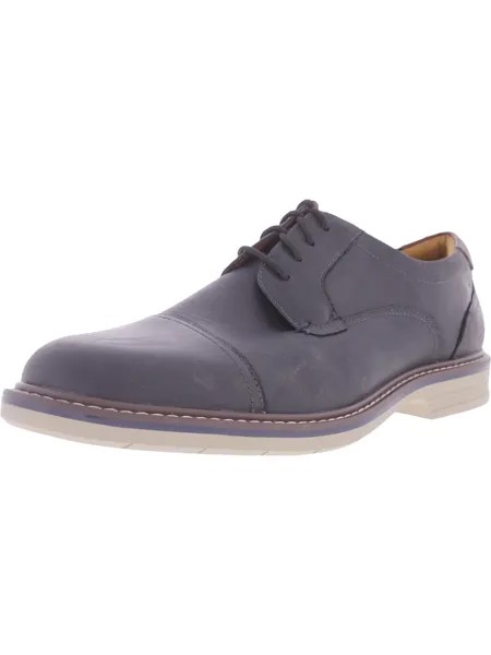 Мужские кожаные оксфорды Norwalk с носком и шнуровкой Florsheim, черный