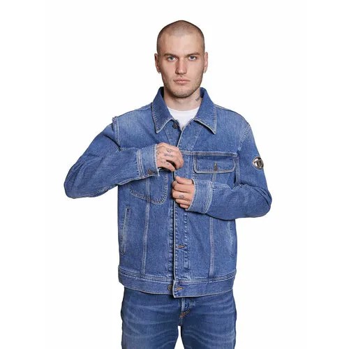 Джинсовая куртка DIESEL, размер XL, голубой