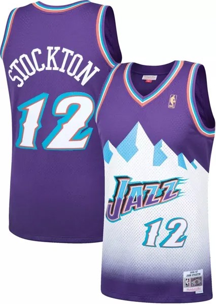 Мужская майка Mitchell & Ness Utah Jazz John Stockton # 12 Swingman