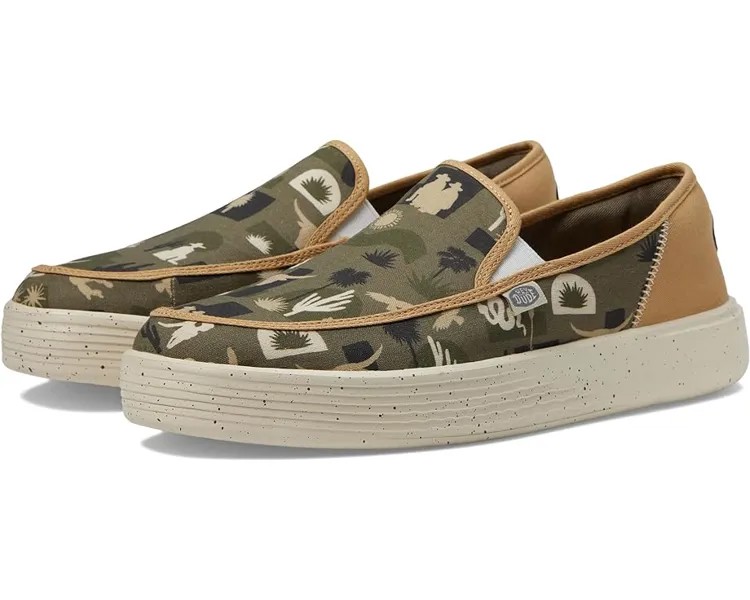 Кроссовки Hey Dude Sunapee Slip-on Desert, зеленый