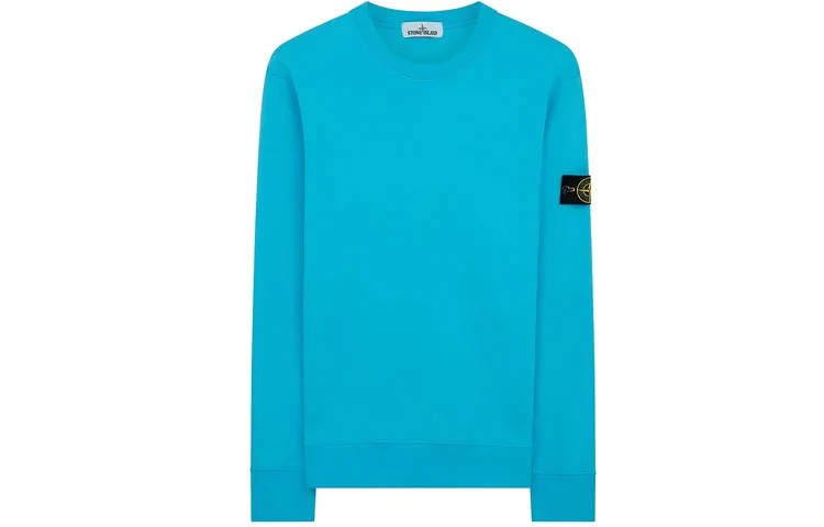 Свитшот мужской бирюзовый Stone Island, бирюзовый