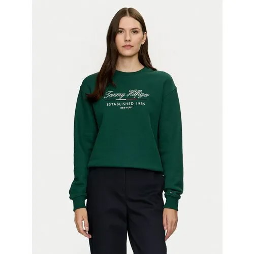 Свитшот TOMMY HILFIGER, размер L, , зелeный