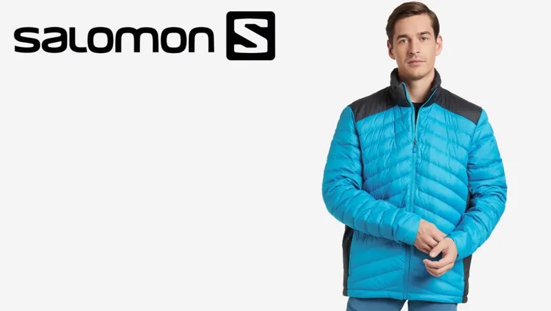 Пуховик мужской Salomon Sntial Xwarm Down, Голубой