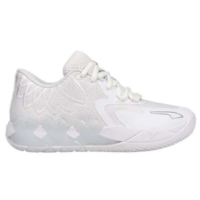 Puma Mb1 Lo Basketball Youth Boys Белые кроссовки Спортивная обувь 37736804