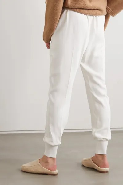STELLA MCCARTNEY + NET SUSTAIN спортивные брюки Julia из эластичного кади, белый